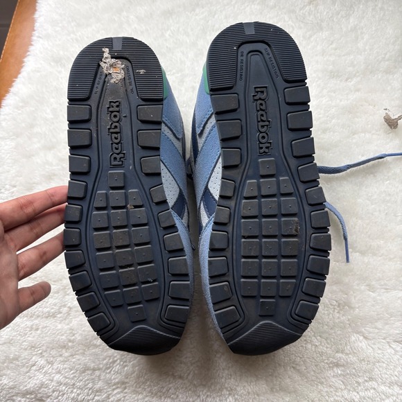 Reebok Classic Harman Run Shoes Womens Size 8M Blue‎ Suede Sneakers Retro - Picture 8 of 8